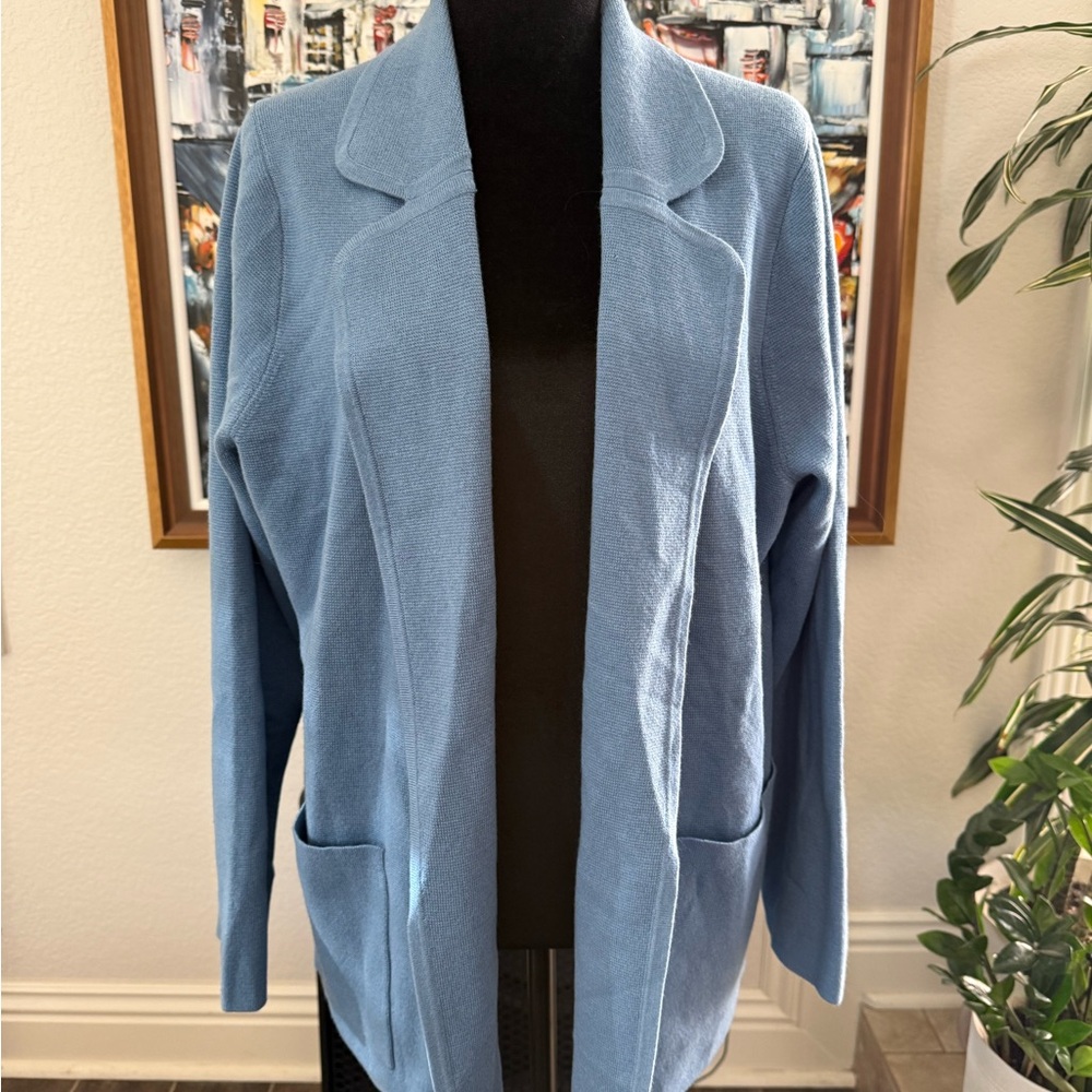 J. Crew Light Blue Open Front Sweater/Cardigan